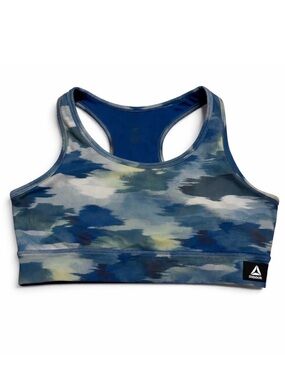 Reebok Girls Camo Longline Sports Bra Racerback Athletic Top Size 14/16 XL